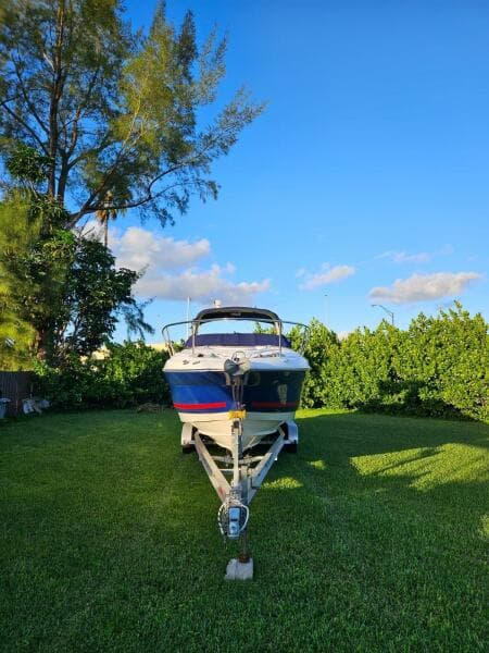 Docked in the backyard