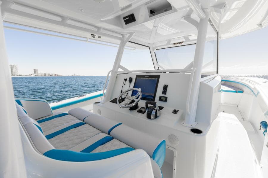 2017 42 Yellowfin Offshore Fins Up Helm (3)