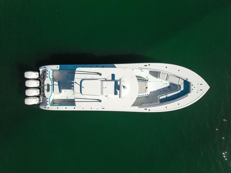 2017 42 Yellowfin Offshore Fins Up Overview