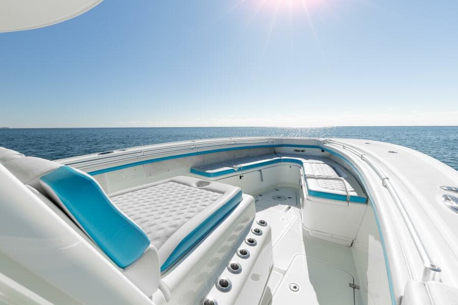 2017 42 Yellowfin Offshore Fins Up Bow