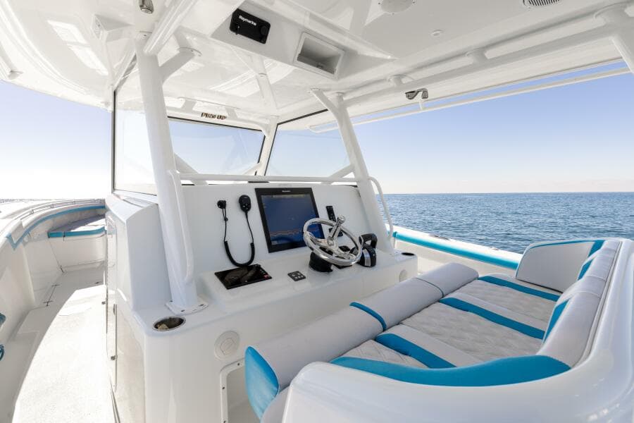 2017 42 Yellowfin Offshore Fins Up Helm