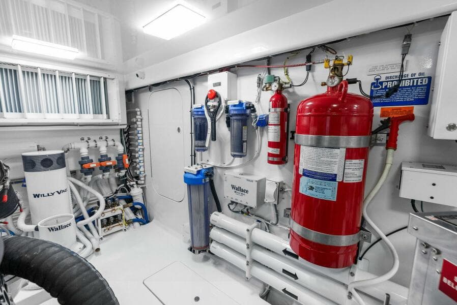 2022 Viking 68 Enclosed Bridge- PIPE DREAM- Engine Room