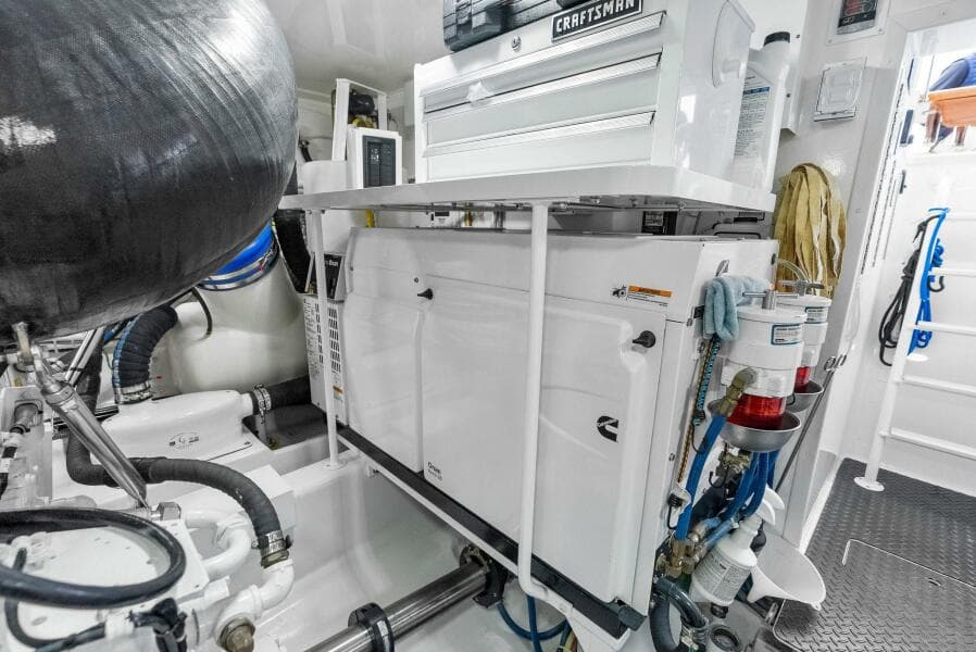 2022 Viking 68 Enclosed Bridge- PIPE DREAM- Engine Room