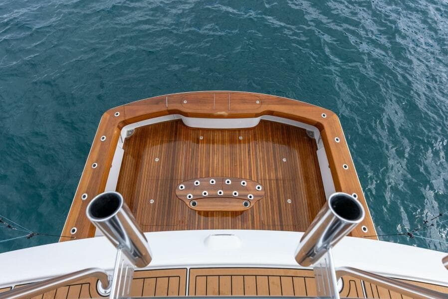 2022 Viking 68 Enclosed Bridge- PIPE DREAM- Mezzanine View to Cockpit