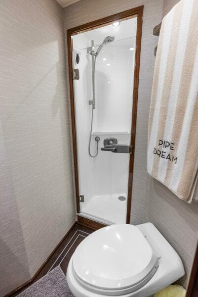 2022 Viking 68 Enclosed Bridge- PIPE DREAM- Forward Stateroom Head