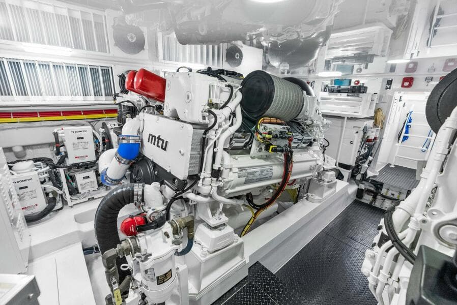 2022 Viking 68 Enclosed Bridge- PIPE DREAM- Engine Room