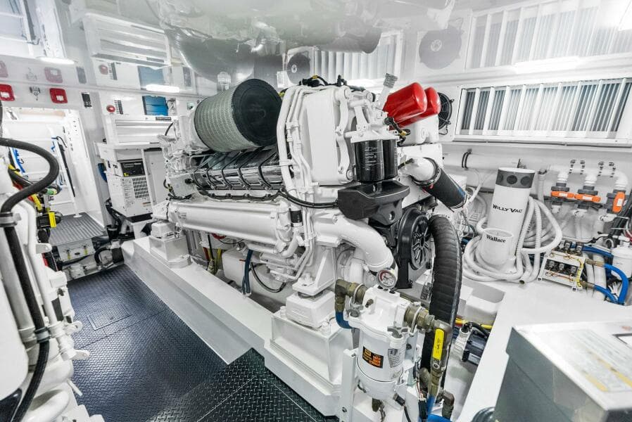 2022 Viking 68 Enclosed Bridge- PIPE DREAM- Engine Room