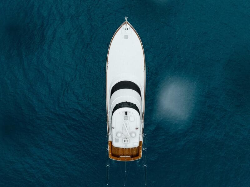 2022 Viking 68 Enclosed Bridge- PIPE DREAM- Aerial