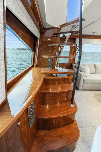 2022 Viking 68 Enclosed Bridge- PIPE DREAM- Stairs to Bridge