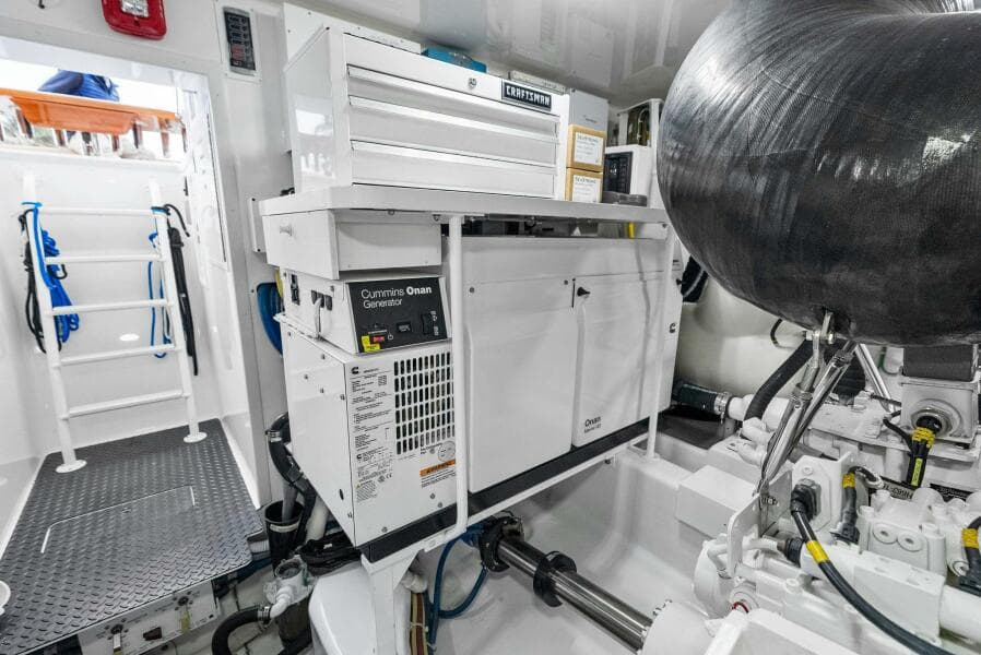 2022 Viking 68 Enclosed Bridge- PIPE DREAM- Engine Room