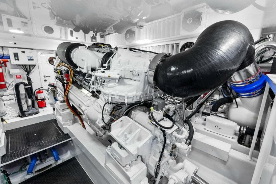 2022 Viking 68 Enclosed Bridge- PIPE DREAM- Engine Room