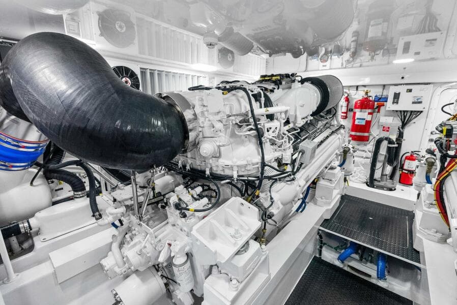 2022 Viking 68 Enclosed Bridge- PIPE DREAM- Engine Room