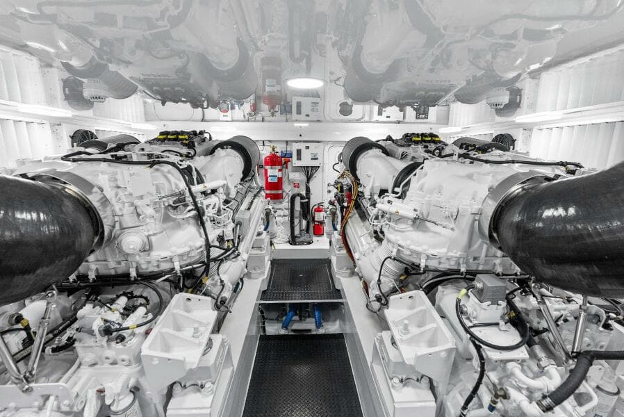 2022 Viking 68 Enclosed Bridge- PIPE DREAM- Engine Room
