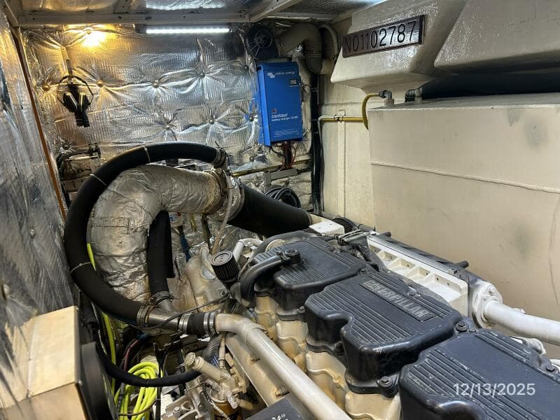 60' Jefferson port engine room aft