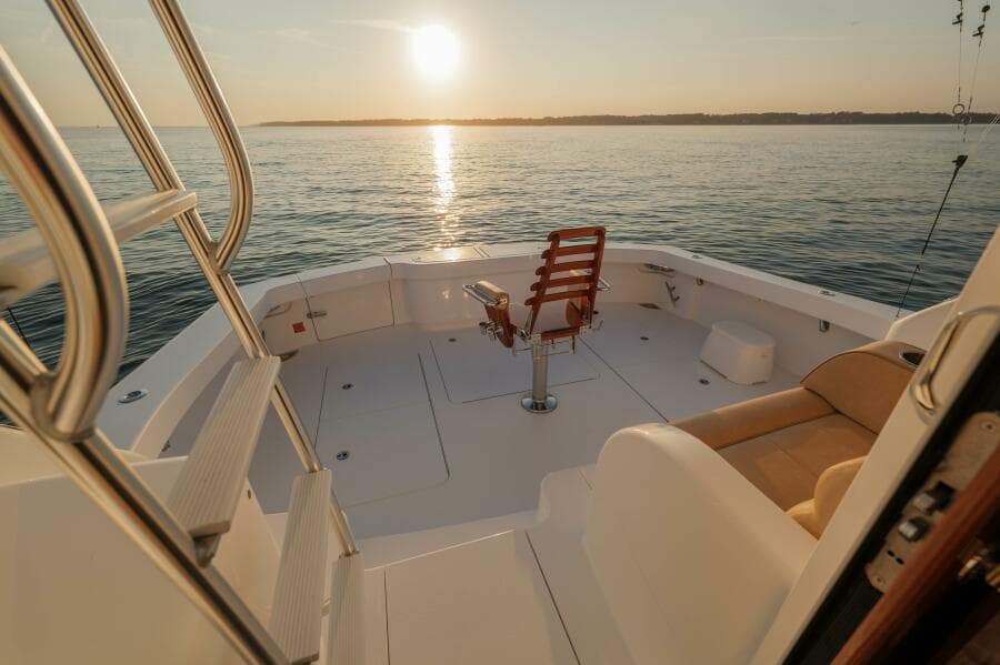 Viking 54 - Salty Dog -Cockpit View From Mezzanine 