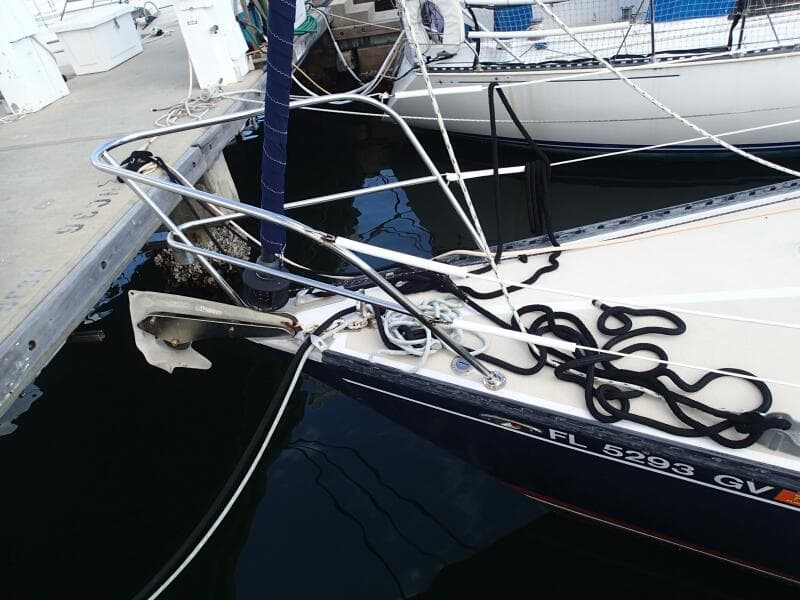 anchor from port side