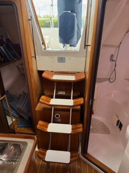  steps leading to cockpit