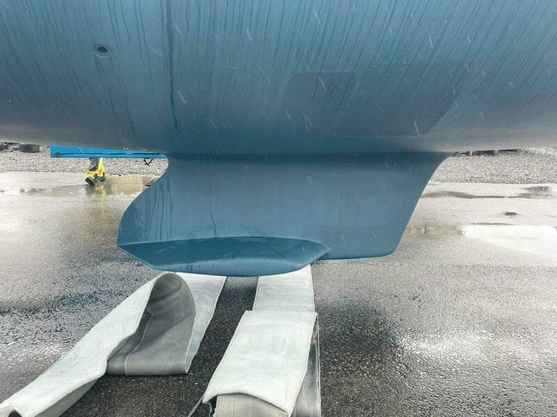 Freshly painted bottom