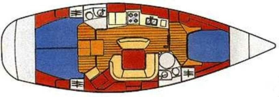 Jeanneau 45.2 layout