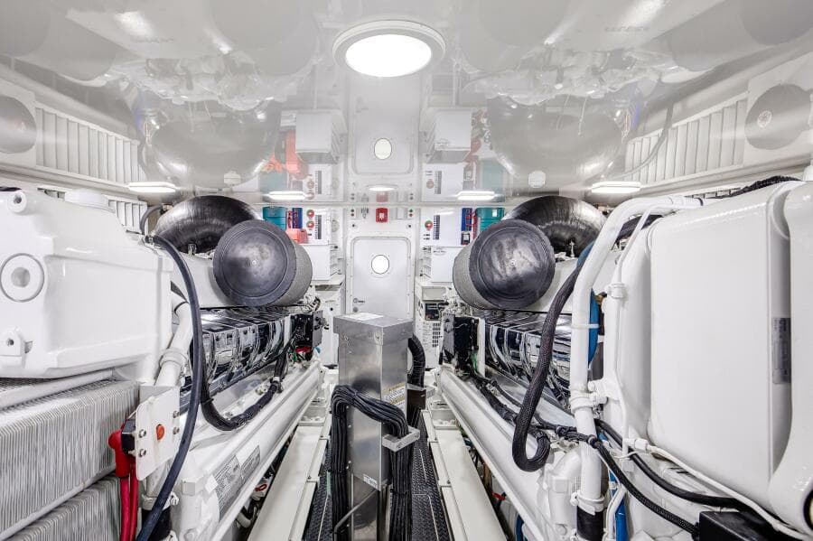 Viking 70 Convertible - Engine Room