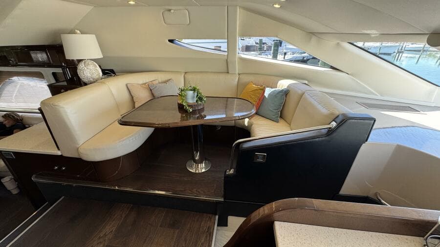 Raised Galley Dinette Looking Port