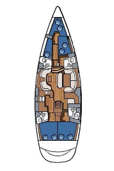 54' Jeanneau Layout
