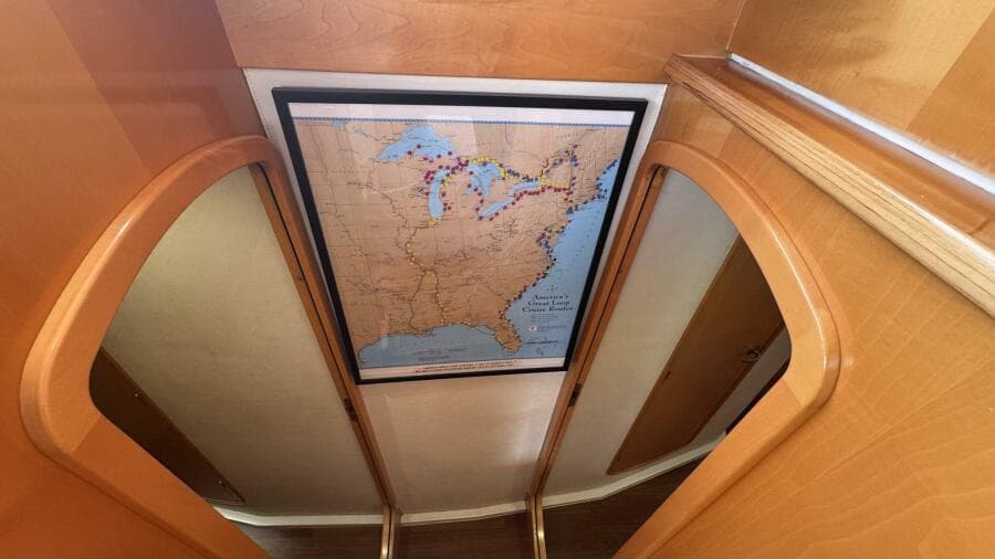 Companionway to Starboard Hull