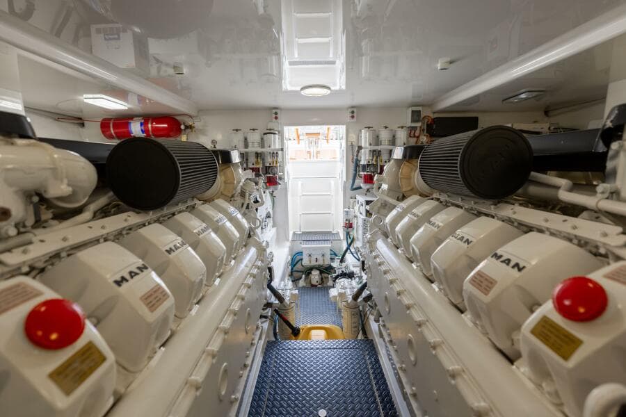 2015 Viking 52 Sport Tower- UP TO IT- Engine Room