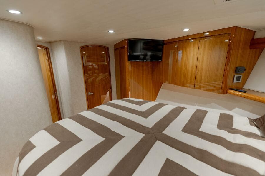 2015 Viking 52 Sport Tower- UP TO IT- Master Stateroom