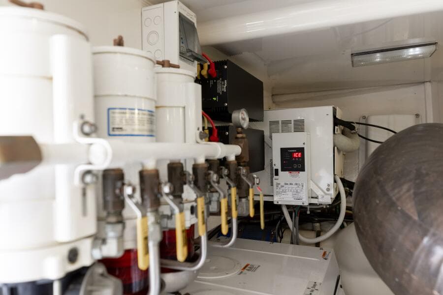 2015 Viking 52 Sport Tower- UP TO IT- Engine Room