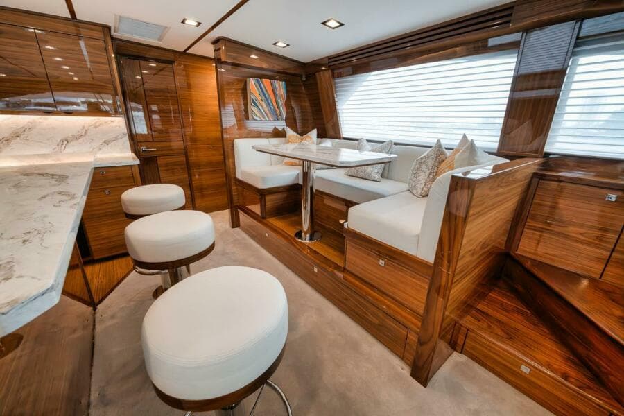 Viking 72 Skybridge - Chelsea -Dinette
