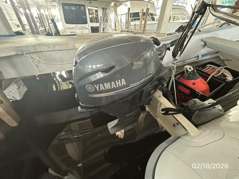 43' Mainship tender outboard