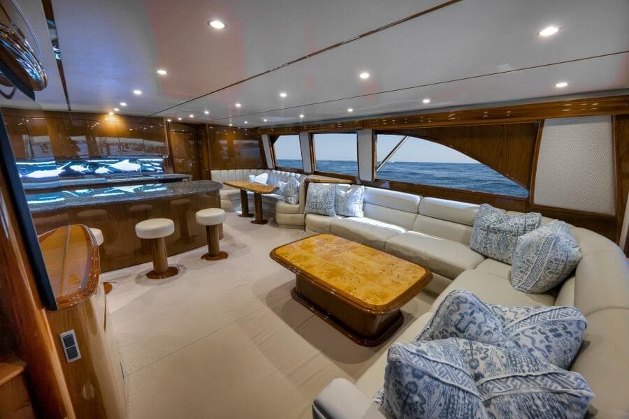 2011 Viking 76 Enclosed Bridge- TEUSEAS- Salon