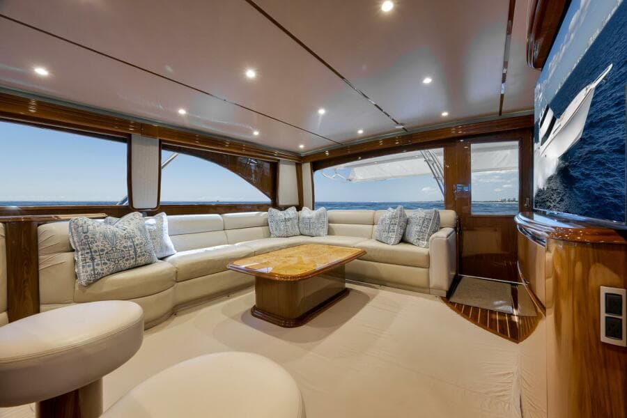 2011 Viking 76 Enclosed Bridge- TEUSEAS- Salon