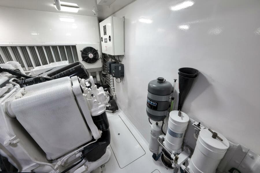 2011 Viking 76 Enclosed Bridge- TEUSEAS- Engine Room