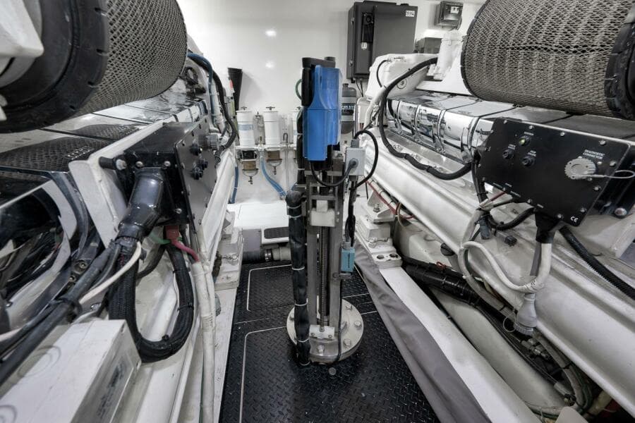 2011 Viking 76 Enclosed Bridge- TEUSEAS- Engine Room