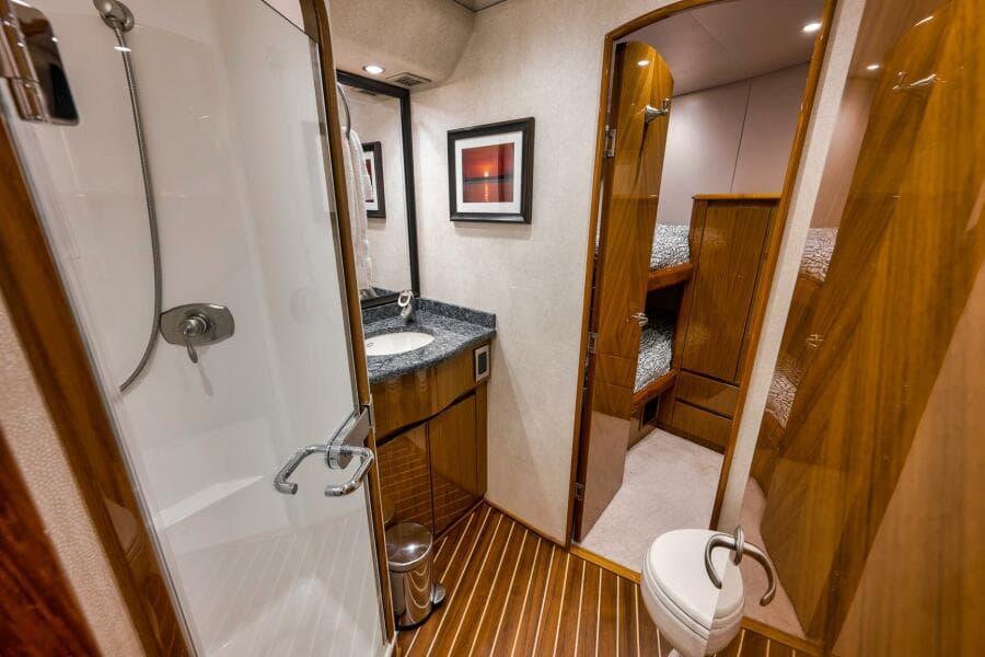 2011 Viking 76 Enclosed Bridge- TEUSEAS- Port Head