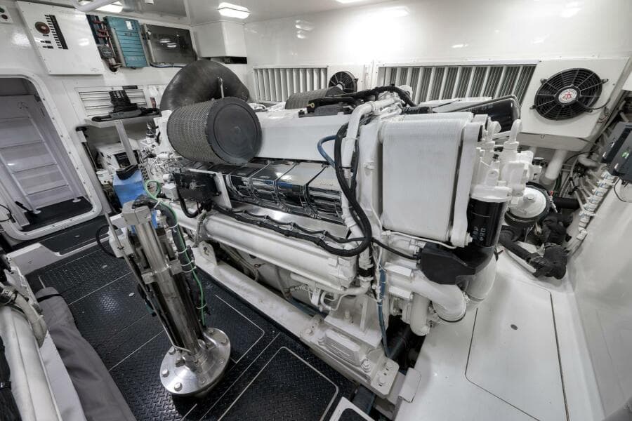 2011 Viking 76 Enclosed Bridge- TEUSEAS- Engine Room