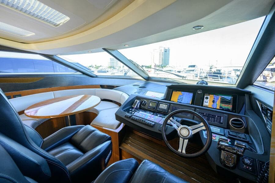 Princess 72 Policy Limits  - Interior Helm