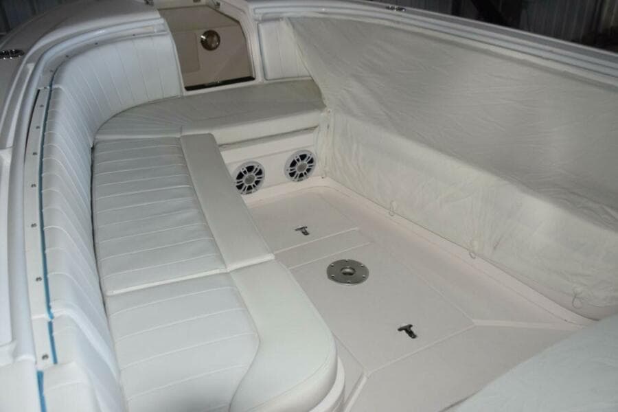 Forward Storage Hatch Is Centerline Between Forward Seating And Anchor Locker