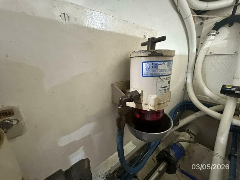 42' Grand Banks generator Racor fuel filter