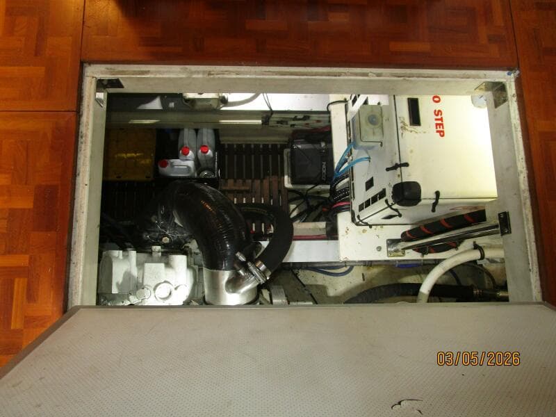 42' Grand Banks engine room access1