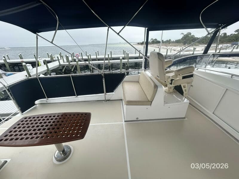 42' Grand Banks flybridge port