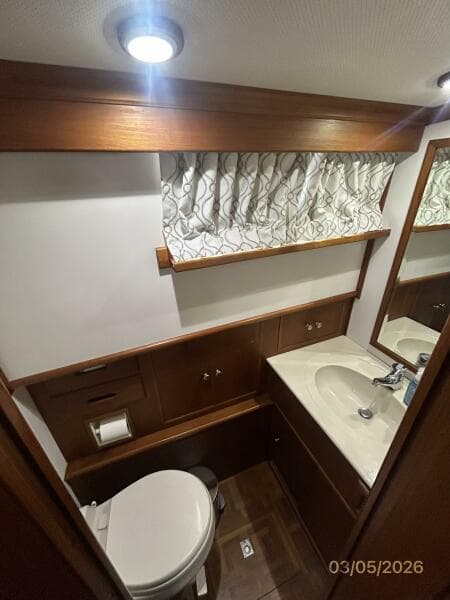 42' Grand Banks master stateroom head
