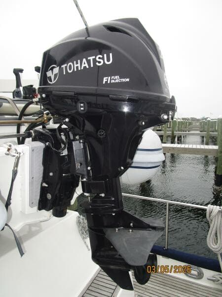 42' Grand Banks tender outboard