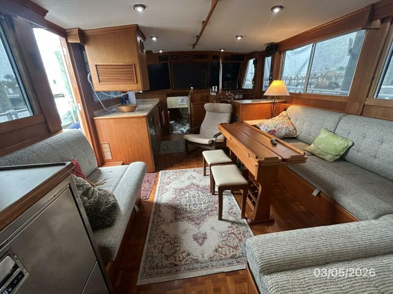 42' Grand Banks salon forward