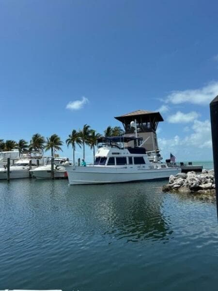 42' Grand Banks port forward profile