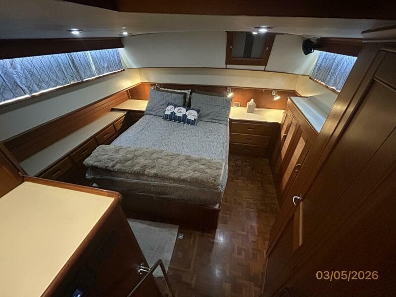 42' Grand Banks master stateroom