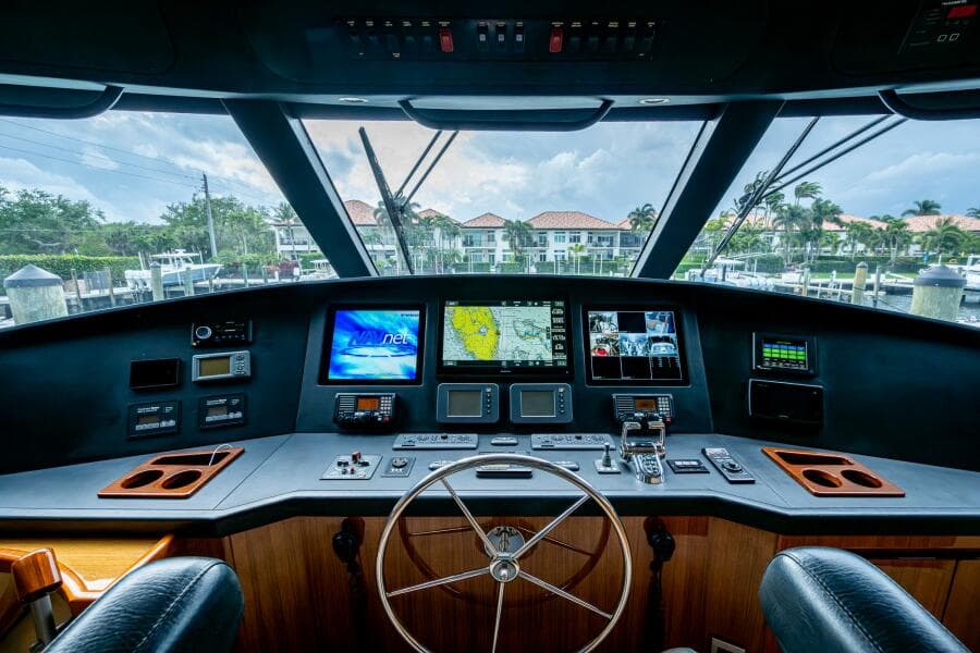 Viking 60 Bottom Line - Interior Enclosed Flybridge
