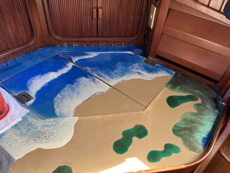 1986 Slocum 37 - Galley countertops